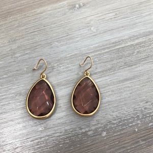 Minaret Light Rose Teardrop Earrings